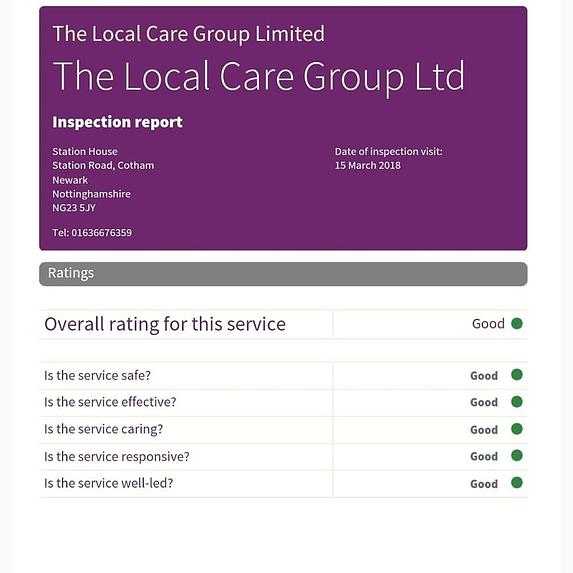 The Local Care Group Ltd cover