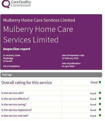 Mulberry Home Care Services Limited cover