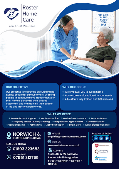 Roster Home Care Ltd - Norwich Office cover