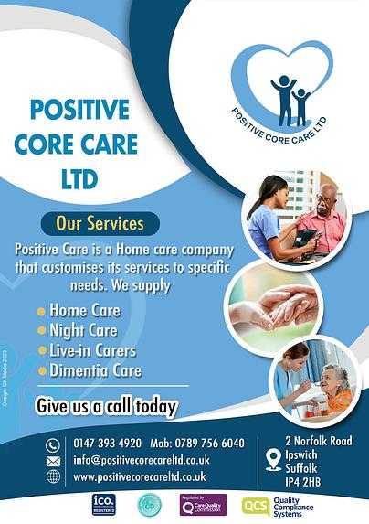 Positive Core Care Ltd cover