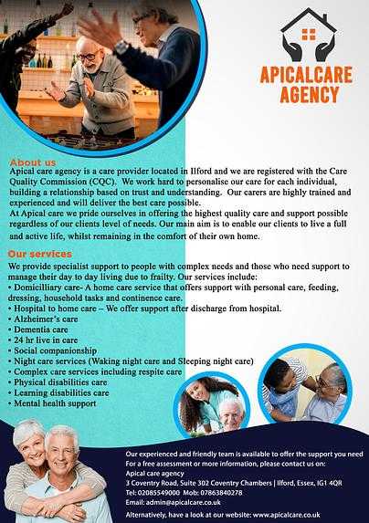 Apical Care Agency Ltd cover