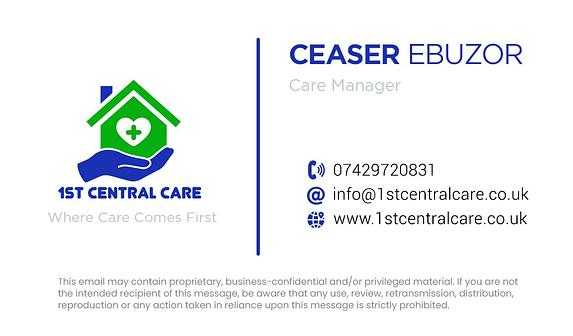 1st Central Care LTD cover