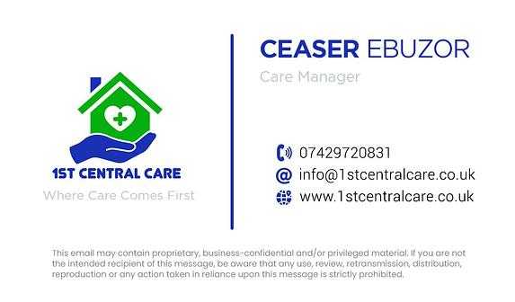 1st Central Care Ltd cover