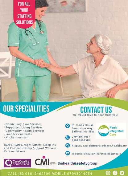 Paula Integrated Care Limited cover