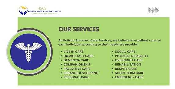 Holistic Standard Care Services Limited cover